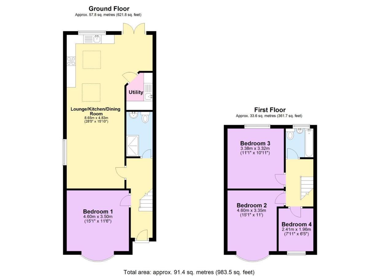 Holiday home Large Stylish 4 Bedroom House, Sleeps 8, Private Parking, By Empower Homes *