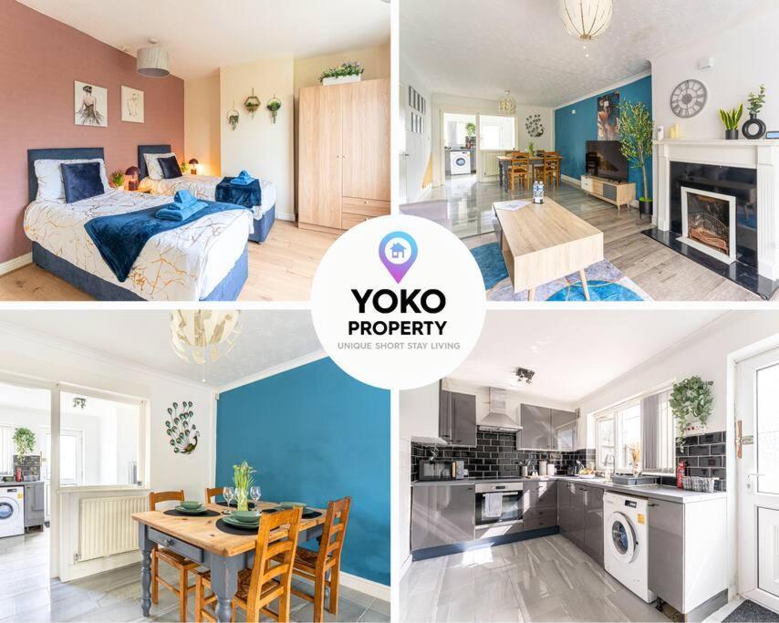 Detached House With Free Parking, Fast Wifi, Smart Tv And Garden By Yoko Coventry