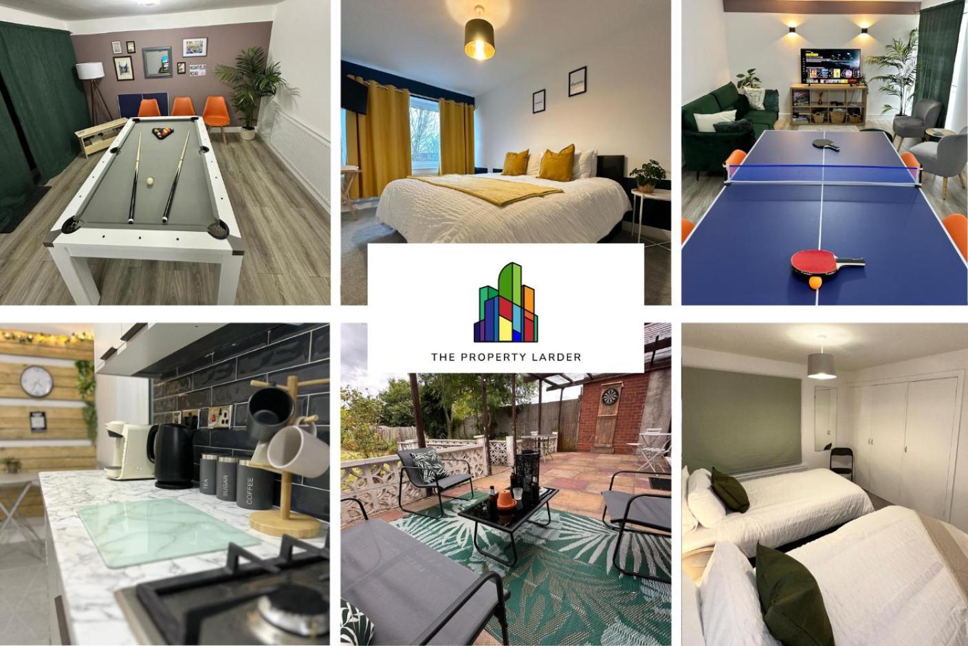 Harrys - Contractors & Business Professionals - Nec - 2 Parking Spaces - 4 Large Bedrooms & 2 Bathrooms - Pool Table - Table Tennis - Darts - Games Console Apartment Coventry