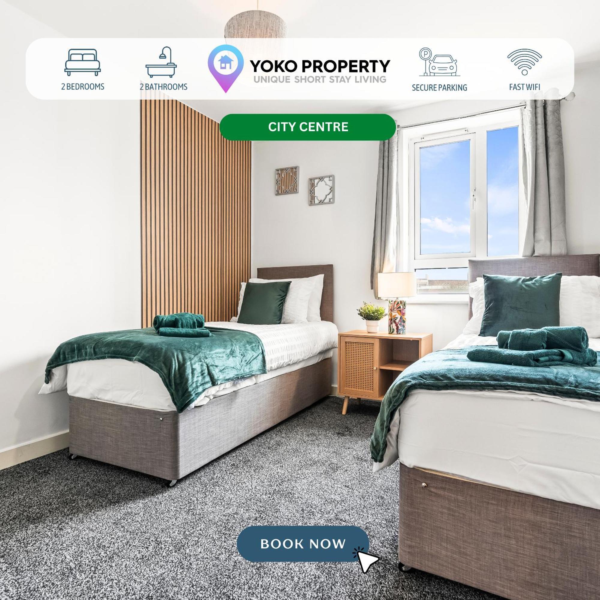 Apartment Centre 2 Bedroom - Private Parking, Balcony, Self-check-in And Fast Wifi By Yoko *